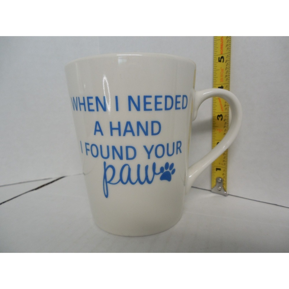 Royal Norfolk "When I Needed A Hand I Found Your Paw" Coffee Mug 16 oz
